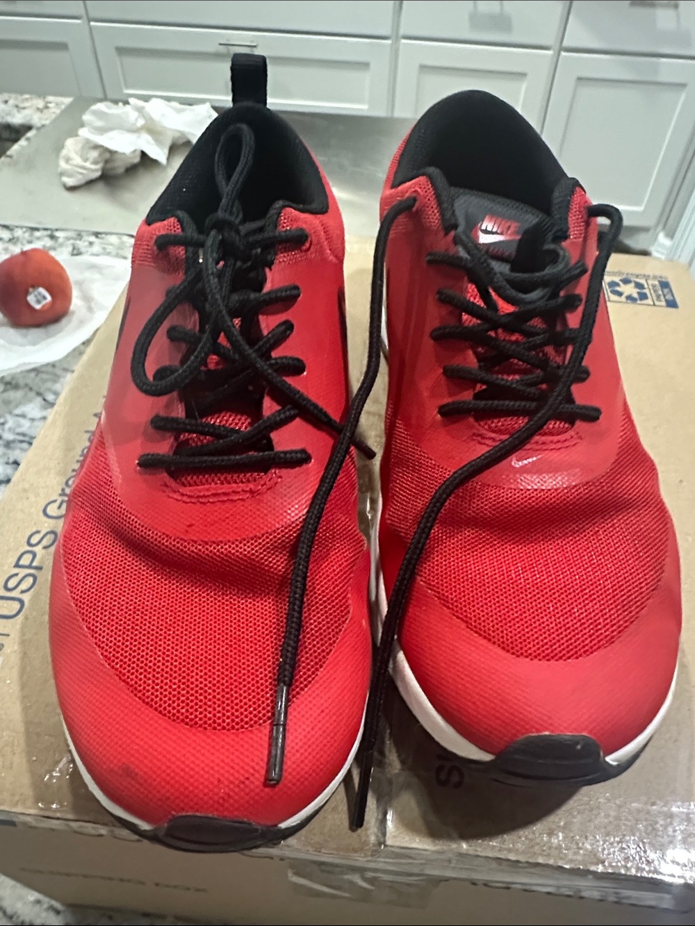 Nike Red and Black Running Shoes - Picture 2 of 5